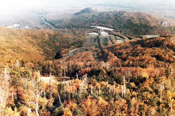 view from Cannon Mountain Aerial Tramway